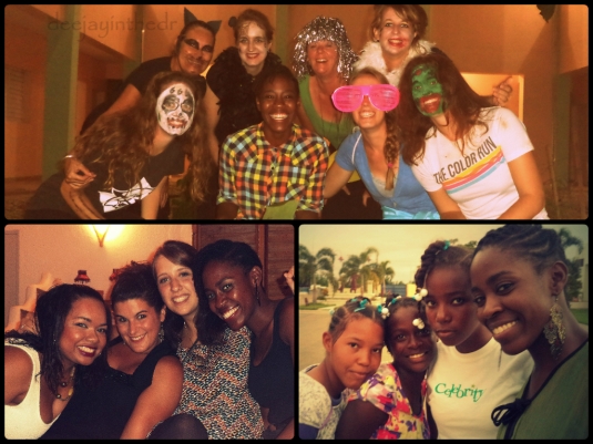 Random Pics: Halloween (don't judge us :) ), Las Terrenas with my lady friends, and Mass with my hermanitas